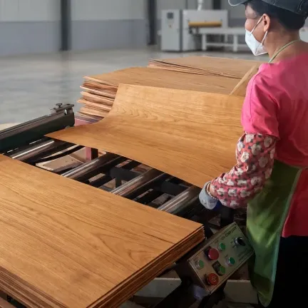 Veneer Setting Line — Finger Joint Manual Infeed